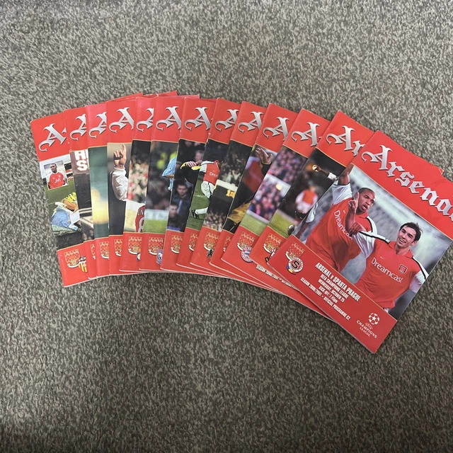 ARSENAL FOOTBALL CLUB Programmes Season 2000 2001 David Rocky