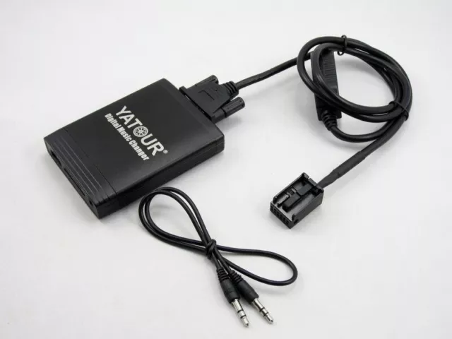 USB SD AUX Interface MP3 CD Wechsler passend für Citroen Radio 12 Pin RD4-N1