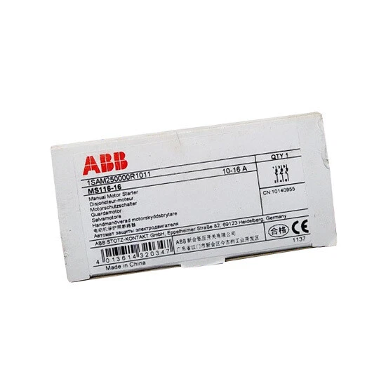 ONE Nuovo ABB MS116-16 10-16A 1SAM250000R1011 avviamento motore manuale