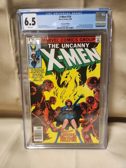 X-MEN #134 CGC 6.5  Phoenix becomes Dark Phoenix Newstand Ed. 1980 Vol. 1 WOW