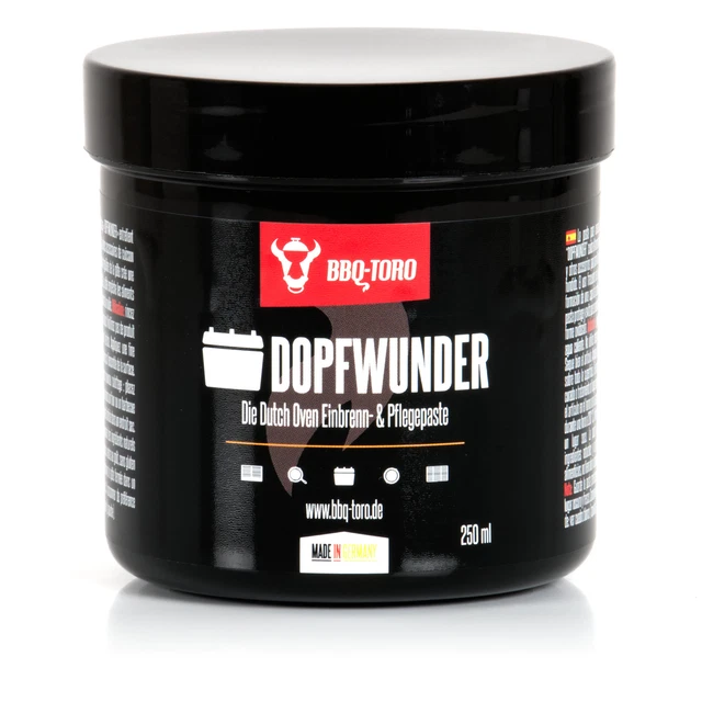 BBQ-Toro DOPFWUNDER Dutch Oven Einbrenn- & Pflegepaste I 250 ml Pflege Paste