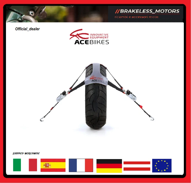Tyrefix - Set Di Fissaggio Con Cinghie Pro Per Moto Scooter Carrello Rimorchio