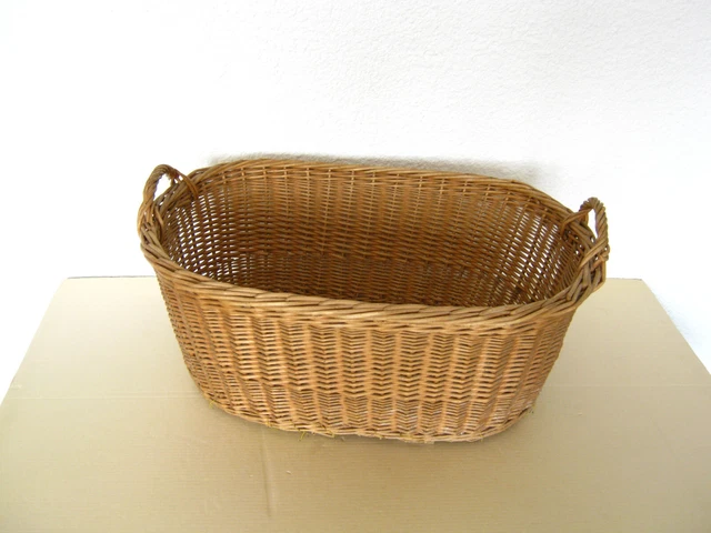 ALTER KORB oval _Weidenkorb_Holzkorb_Wäschekorb_Pflanzkorb DEKO