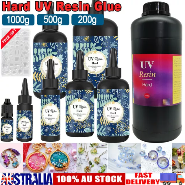 Hard UV Resin Glue Clear Crystal DIY Handmade Epoxy Crafts Casting Jewelry Mold