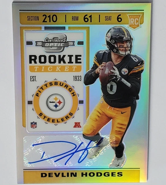 DEVLIN HODGES 2019 Panini Contenders Optic Rookie Ticket AUTO #194 Silver Prizm