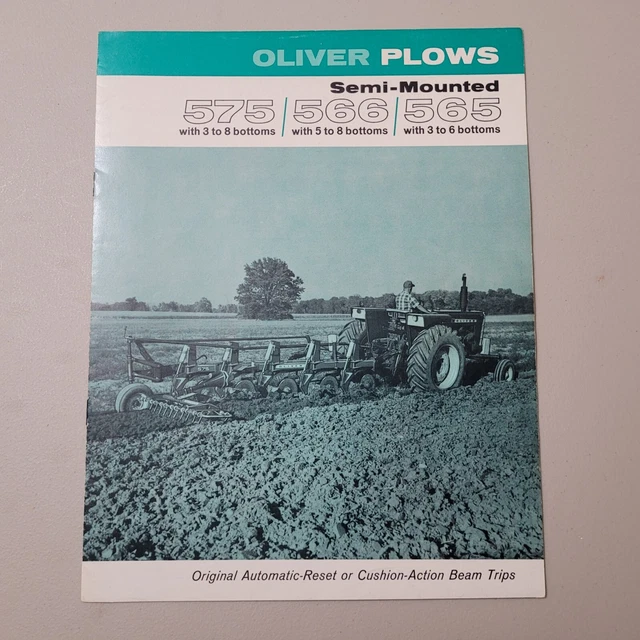 Oliver 575, 566, 565, Plows Sales Brochure