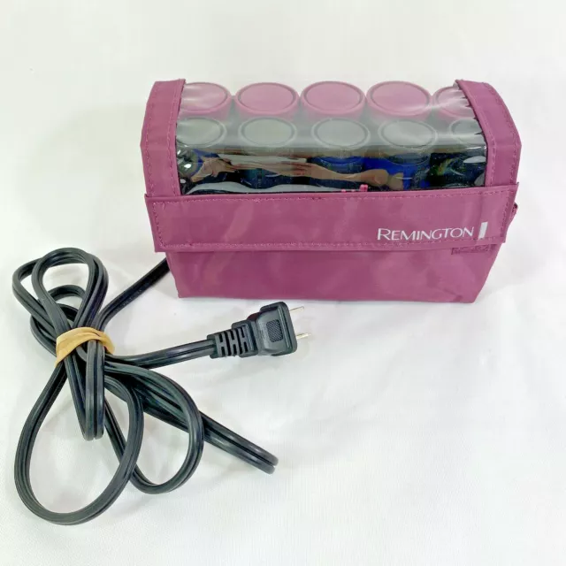 Remington H-1015 Ceramic Compact Hot Rollers Travel Worldwide Voltage 10 Rollers