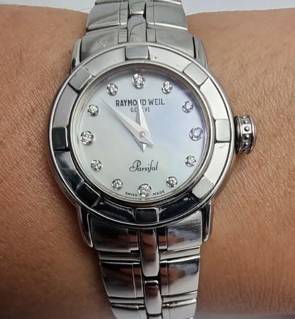Raymond Weil Parsifal 9641 Mother of Pearl Diamond Dial Ladies watch