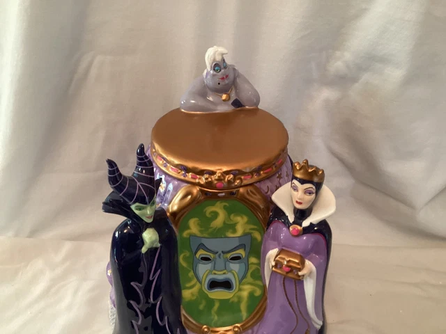 MALEFICENT EVIL QUEEN Ursula ~ Disney Villains Cookie Jar ~ Rare $94.00