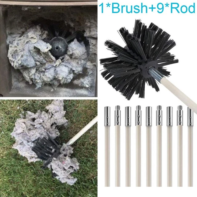 Barras cepillo de humo flexible kit deshollinador barra de limpieza práctico