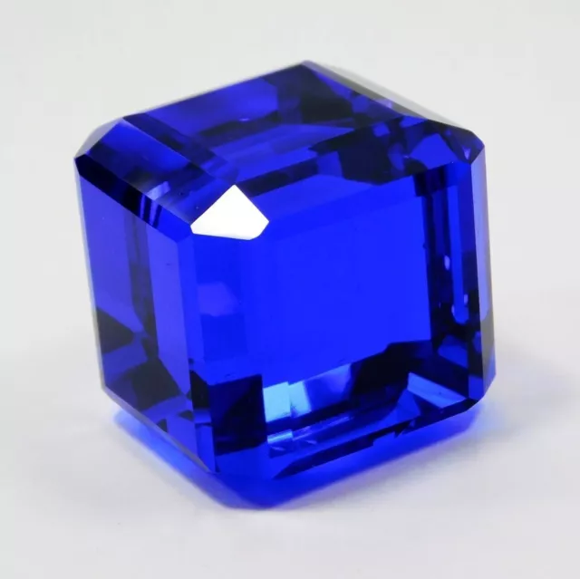 Natural 238.70 Ct Cube Cut Blue Tanzania Tanzanite Loose Gemstone CERTIFIED #@