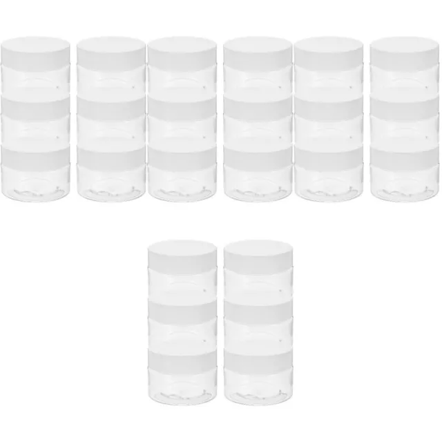 24 pcs Travel Cream Bottles Refillable Empty Cream Jars Small Cream Containers
