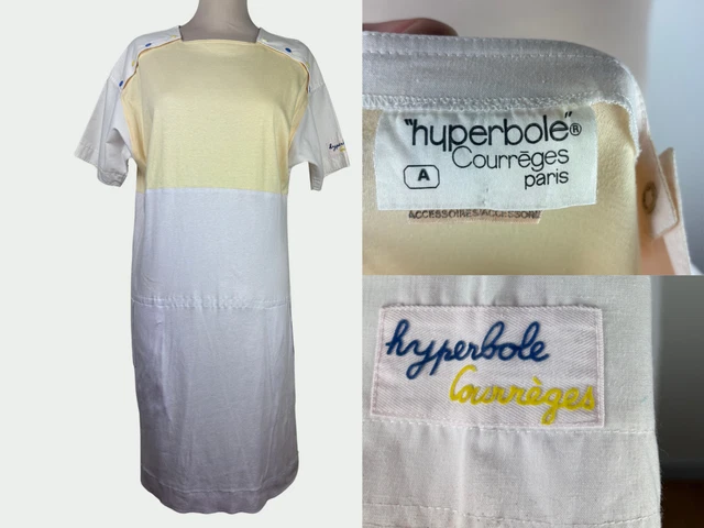 Robe Vintage Courrèges Paris Années 70 - Rose - Taille 40 - État Comme Neuf, Pièce Rare !