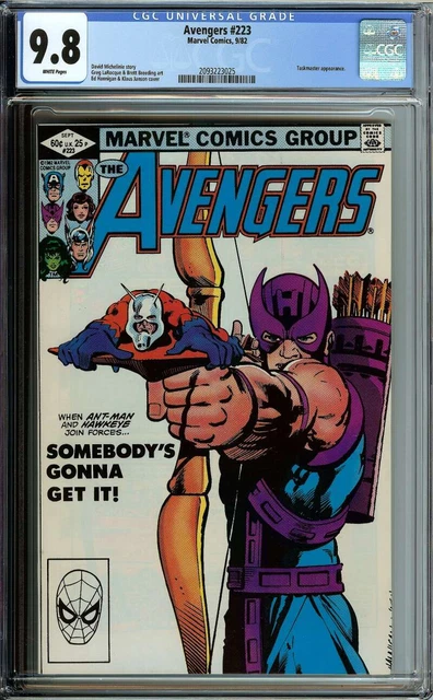 Avengers #223 Cgc 9.8 White Pages // Taskmaster Appearance Marvel 1982