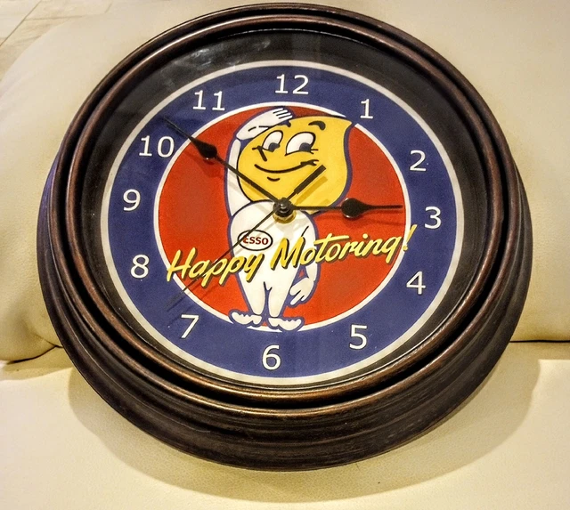 Esso Gas Oil Gasoline Clock ... sign