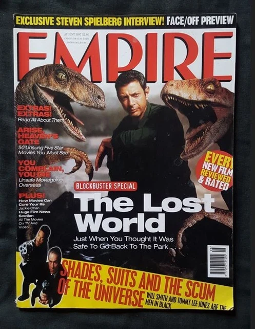 EMPIRE MAGAZINE AUGUST 1997. Men in Black, Jurassic Park, Spielberg ...