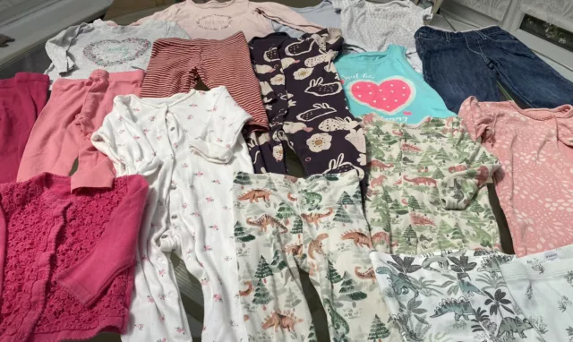 Levi's Tu George Next F&F Primark M&S Baby girl aged 6-9 months bundle 17 items