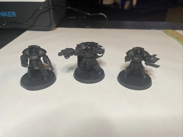 WARHAMMER 40K SPACE Marines Cataphractii Terminators X5 Horus Hérésie - Foto 2