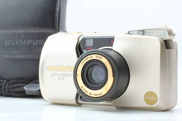 [N MINT] Olympus μ mju Zoom 105 Deluxe 35mm Point & Shoot Film Camera From JAPAN