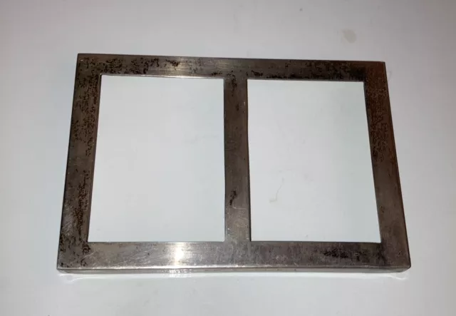 Antique Cartier Sterling Silver Double Dual Picture Photo Frame Hand Made