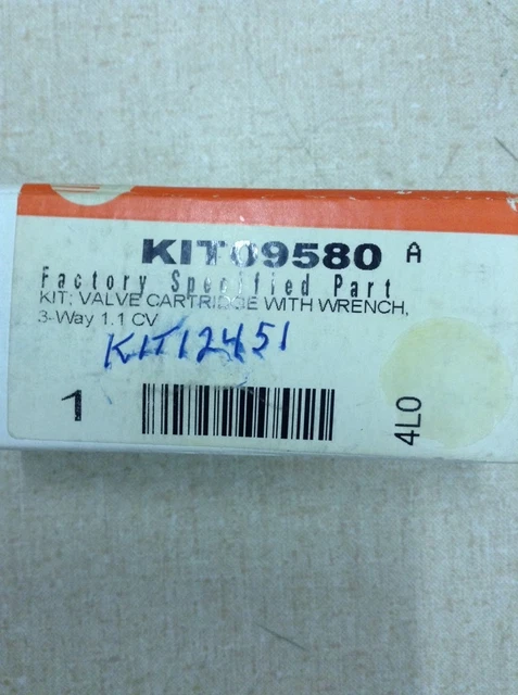 Trane KIT12451 KIT; 20# SPRING, VALVE CARTRIDGE WITH WRENCH (KIT09580)