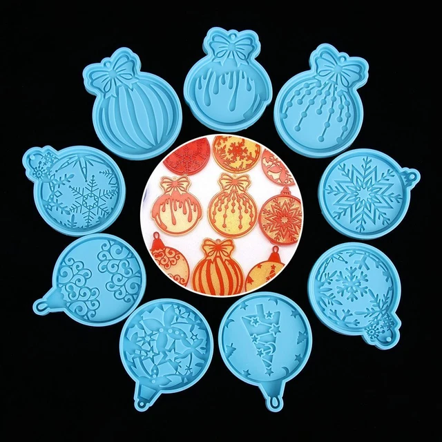 Moule à chaîne de clés Moule en silicone Outil de bijouterie Moule de Noël