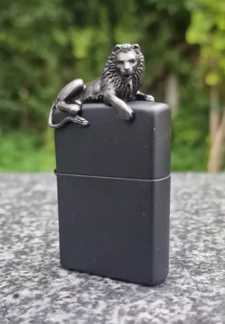 Zippo, 3D Black Lion In Frame, Ltd To Only 250, Lighter (((((Extremely Rare)))))