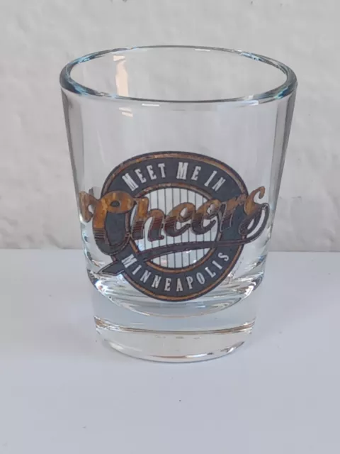 MEET ME IN CHEERS MINNEAPOLIS Souvenir Shot Glass Barware ~ Preowned