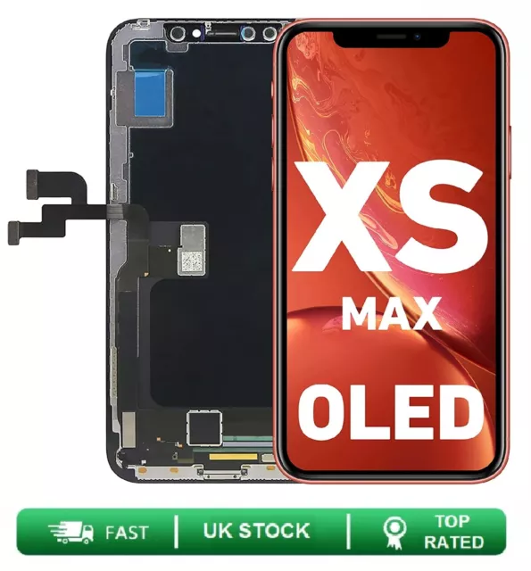 For iPhone XS MAX OLED AMOLED Touch Screen Display Assembly Replacement Black UK