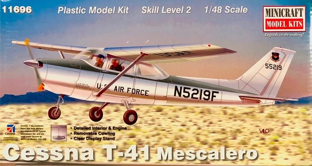 Minicraft Cessna T-41 "Mescalero" W/ Stand 1/48 Plastic Model Plane Kit 11696 Minicraft Cessna T-41 "Mescalero" W/ Stand 1/48 Plastic Model Plane Kit 11696