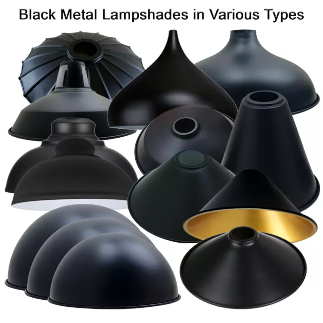 Black Shade for Lamp Coolie Hanging Ceiling Pendent Light Shade Table Lamp Shade