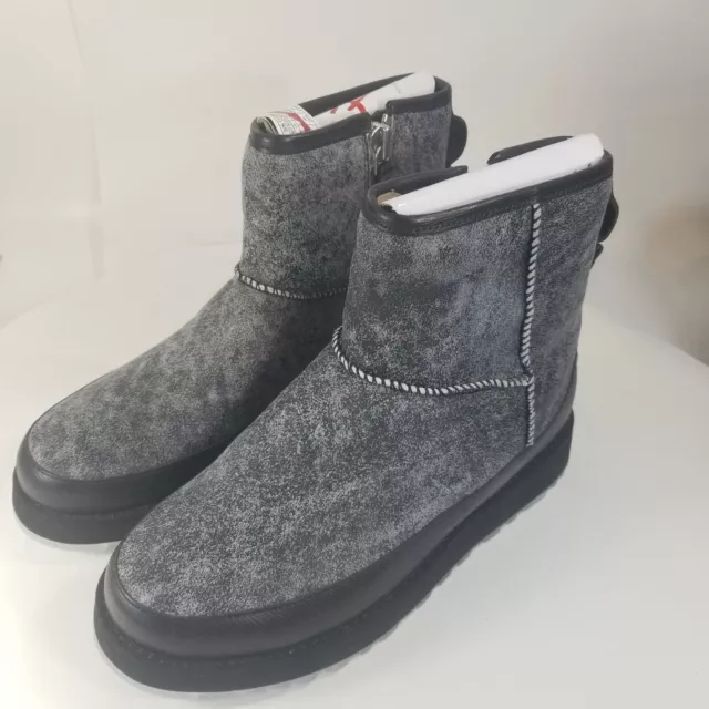 UGG X OVADIA Men Classic Gray Heather Limited Edition Ankle Boots Size ...