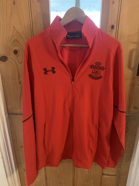 Southampton FC Mens Travel Zipped Jacket 2017 Red Under Armour Large