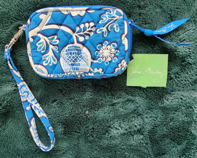 Vera Bradley Blue Lagoon Tech Phone Change Zipper Case - New with Tags Vera Bradley Blue Lagoon Tech Phone Change Zipper Case - New with Tags