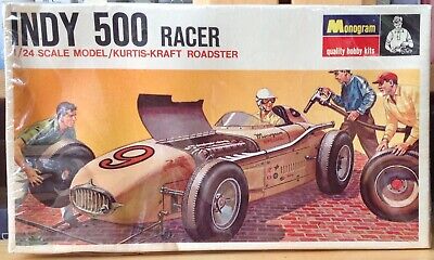 Monogram 1:24 Kurtis-Kraft Indy 500 Racer Vintage Kit No. PC111-100 1967, Sealed