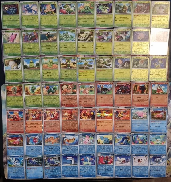 POKEMON SCARLET & violet Complete base Reverse & Holo master Set bundle ...