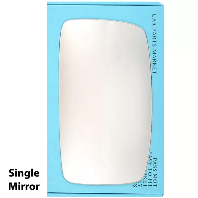 Right Driver side Flat Wing mirror glass for Citroen Dispatch 2007-2016 +plate