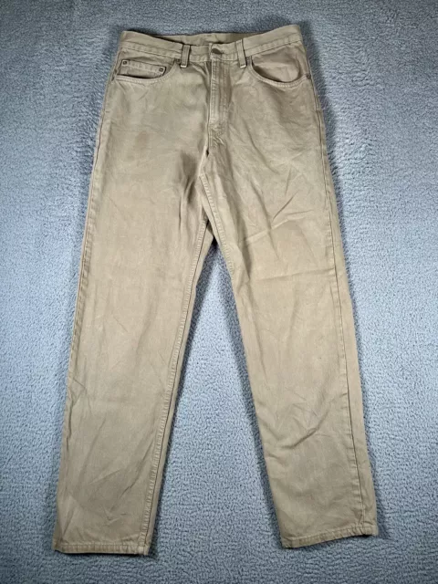 Levi’s Jeans 32x34 (tag 34x34) Vintage 550 Tan Heavy Denim Pants Made in USA