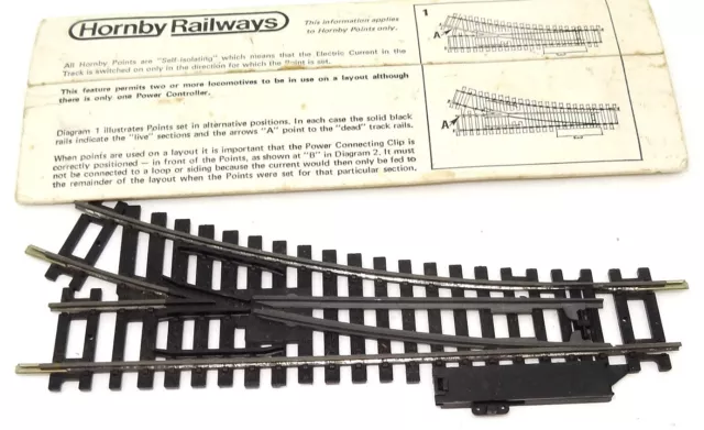 Hornby No.  R.613  Ho/Oo Right Hand Points - 1970'S - Mint In Pack