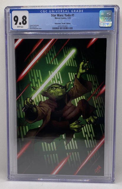Star Wars Yoda #1 (David Nakayama Virgin Variant) CGC 9.8 Slab - 2023 Marvel