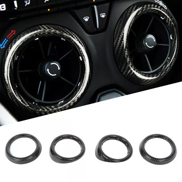 4 Uds. Cubierta de anillo de salida ventilación para Chevrolet Camaro 2016-2021