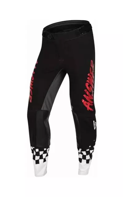 Answer Racing A22 Elite Redzone Motocross Pants Black/Red/White (30) 446935