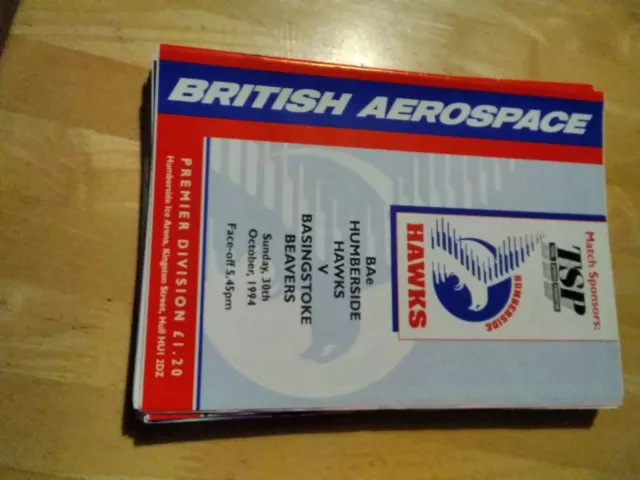 1994/95 Humberside Hawks V Basingstoke Beavers Ice Hockey 30/10