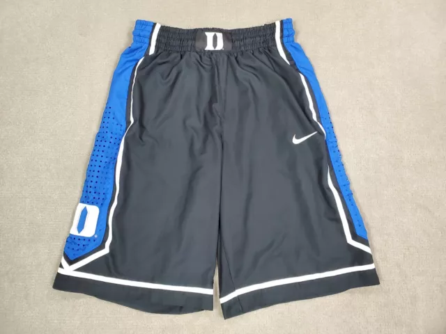 DUKE BLUE DEVILS Shorts Mens Medium Black Blue Nike Dri Fit Basketball ...