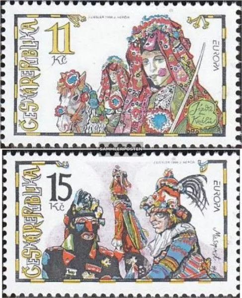 Tschechien 182-183 (kompl.Ausg.) postfrisch 1998 Feste