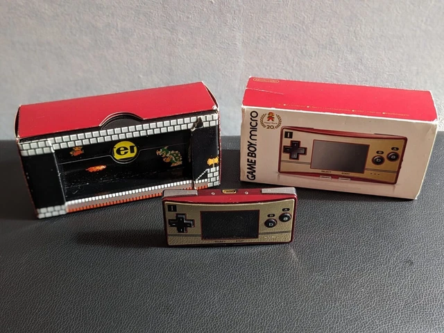 Nintendo Game Boy Micro 20th Anniversary Famicom Color In Box from Japan