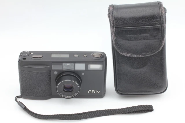 [ Near MINT+ ｗ/ Case ] Ricoh GR1v Black 35mm Point & Shoot Film Camer From JAPAN 2