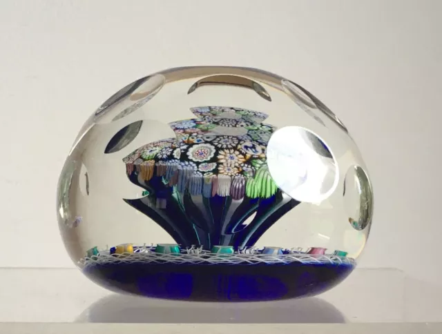 Vintage Scottish John Deacons JHD2019 Animal Millefiori Huge Glass Paperweight 2