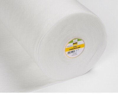 White Panno termico compresso in fliselina bianca con ovatta 272 larghezza 90 cm per metre Pile 