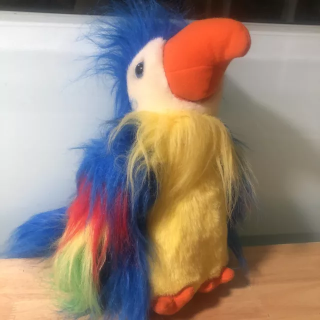 Fiesta 10.5" PARROT Bird Blue Green Red Yellow Orange Plush Toy Stuffed Animal